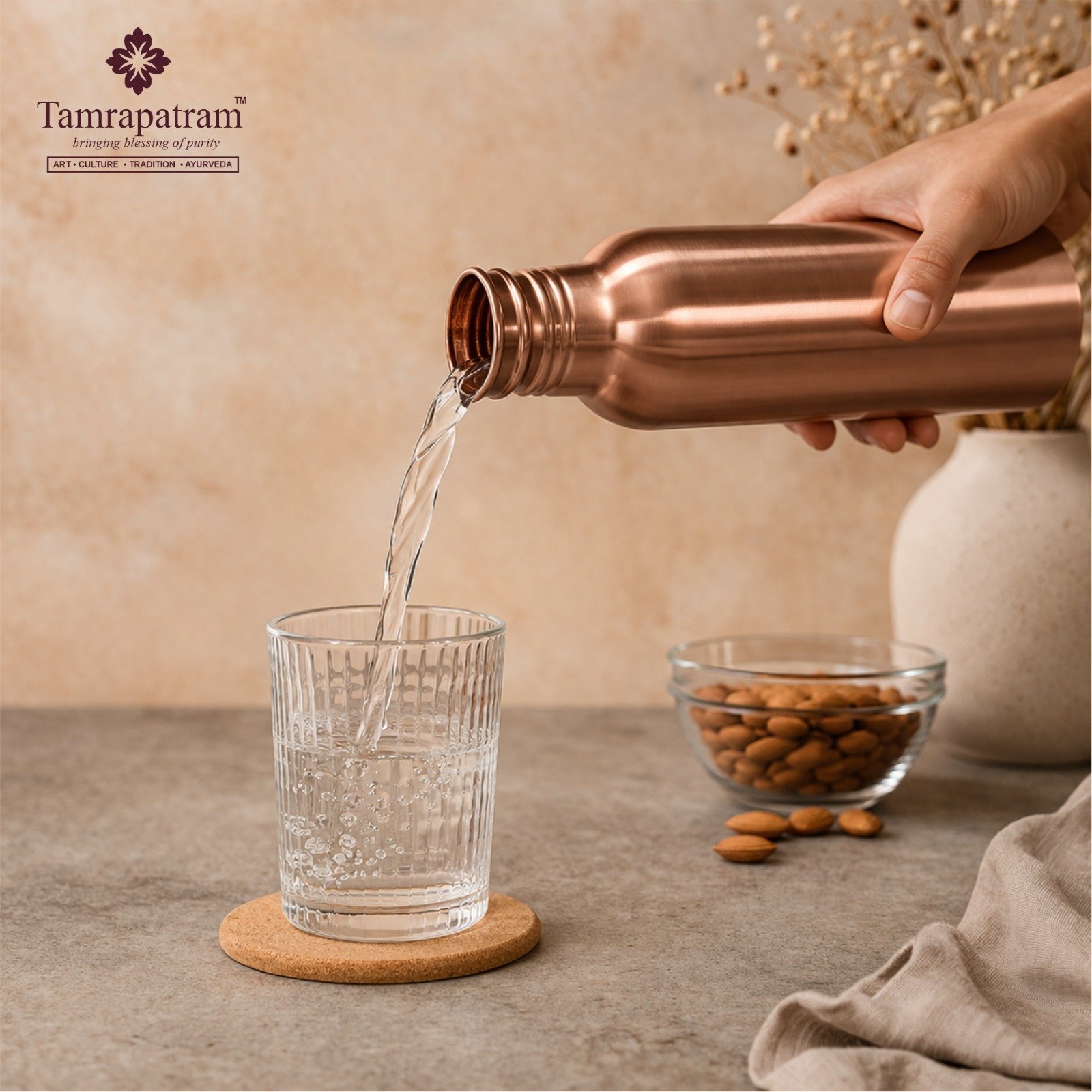 Kids Copper Water Bottle 500ml | Pure Copper Drinking Bottle | Leakproof, Durable & Travel Friendly | Ayurvedic Wellness Drinkware image 2
