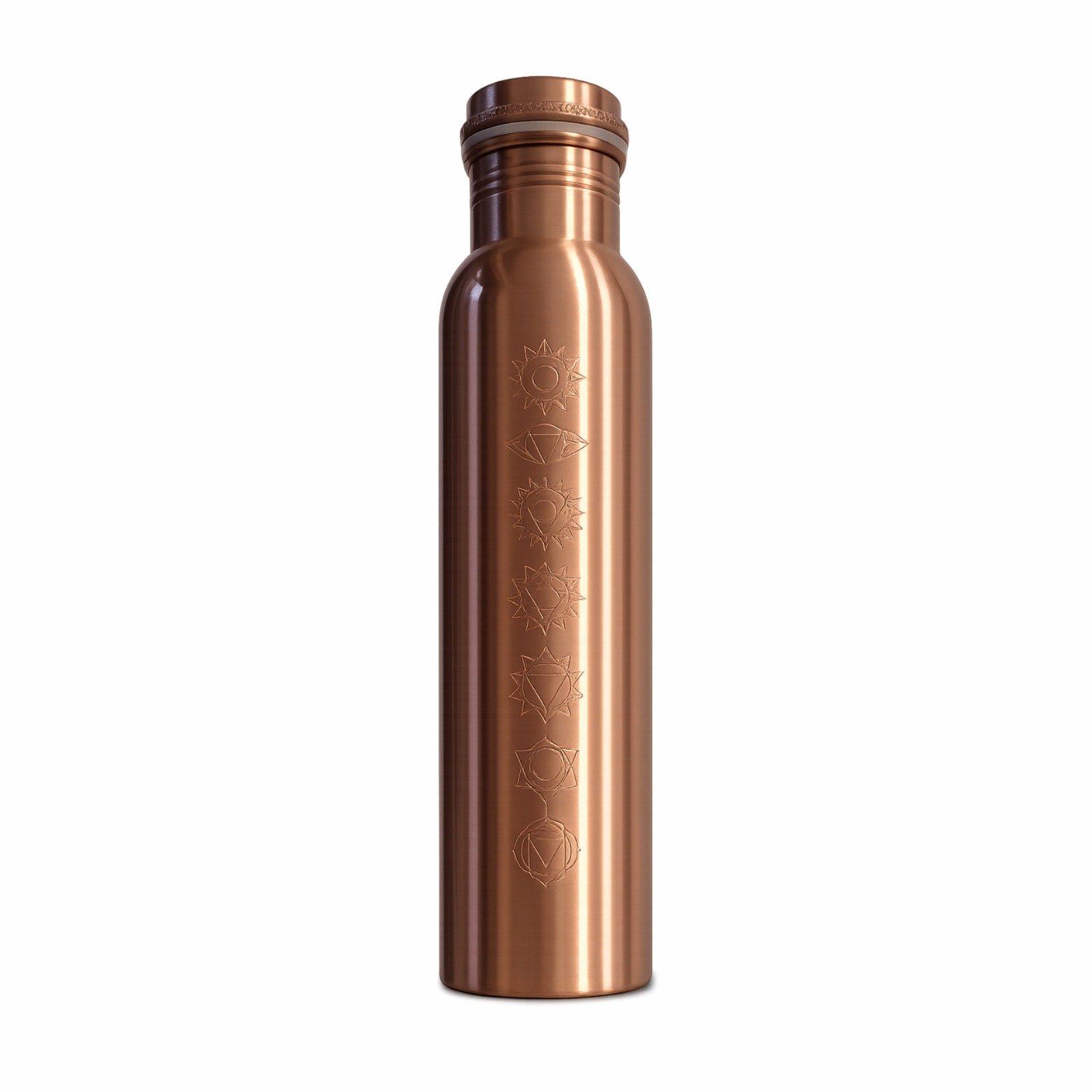 7 Chakras Design Copper Water Bottle 900ml image 7